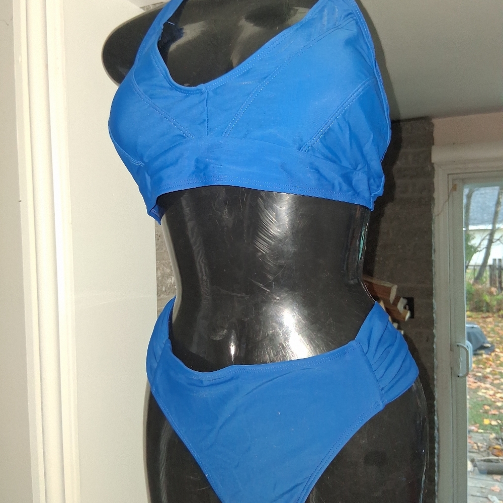 Blue Women's Swimwear Set